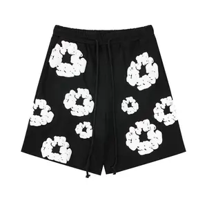 Denim Tears 2-piece short sleeve t-shirt + shorts set | 3D puff print oversized outfit | Streetwear daily summer casual outfit