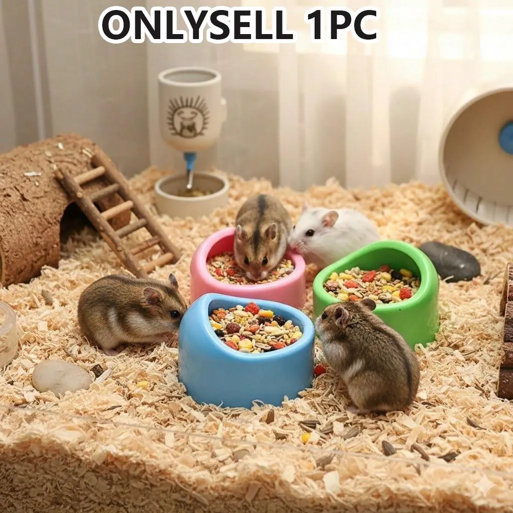 New Small Animal Feeding Bowl, Hamster Parrot Water Bowl, Hamster Food Bowl, Anti-Tip Firm Easy Clean, Suitable for Birds/small Pets Cage Use