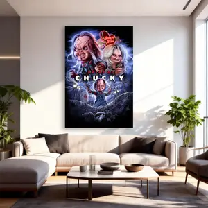 Bride of Chucky Canvas Poster Painter Living in Art Deco Strong Wall Design Painting Hallway Bedroom Living Room Decorated Poster Ornaments Photo