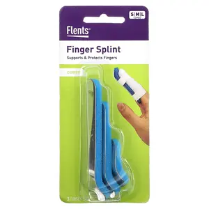 Flents Finger Splint, Curved, S,M,L, 3 Piece Set