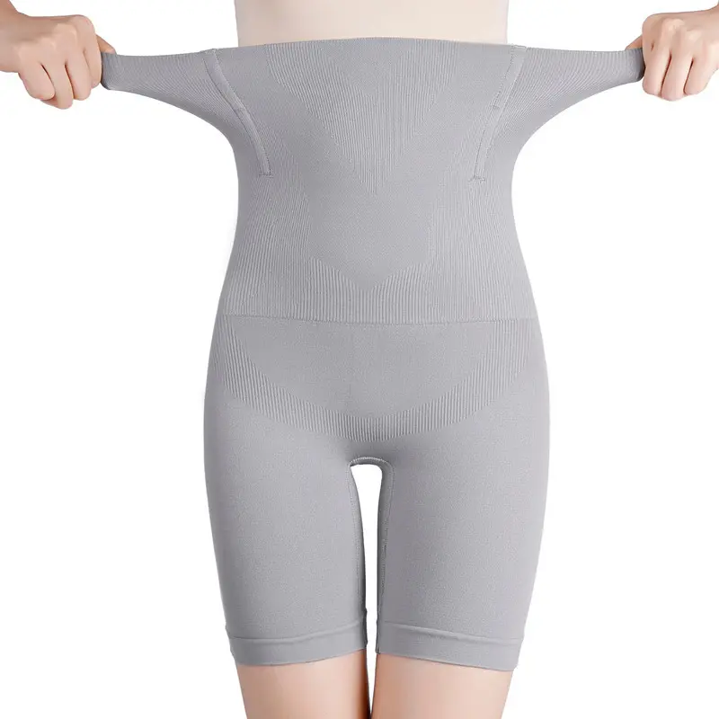 High Waisted Tuck Pants Belly Contracting and Hip Lifting Body Shaping Pants Women's Safety Pants Anti-Exposure Postpartum Boxer Briefs