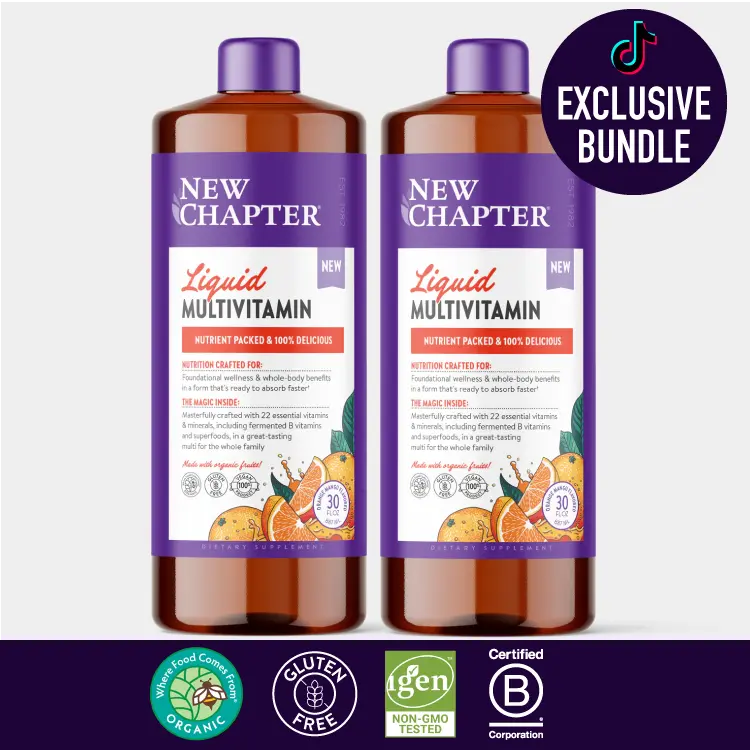 Liquid Multivitamin Orange Mango Duo - Women, Men, Kids - Digestive Support & Nutritional Support - Organic & Dietary Supplement