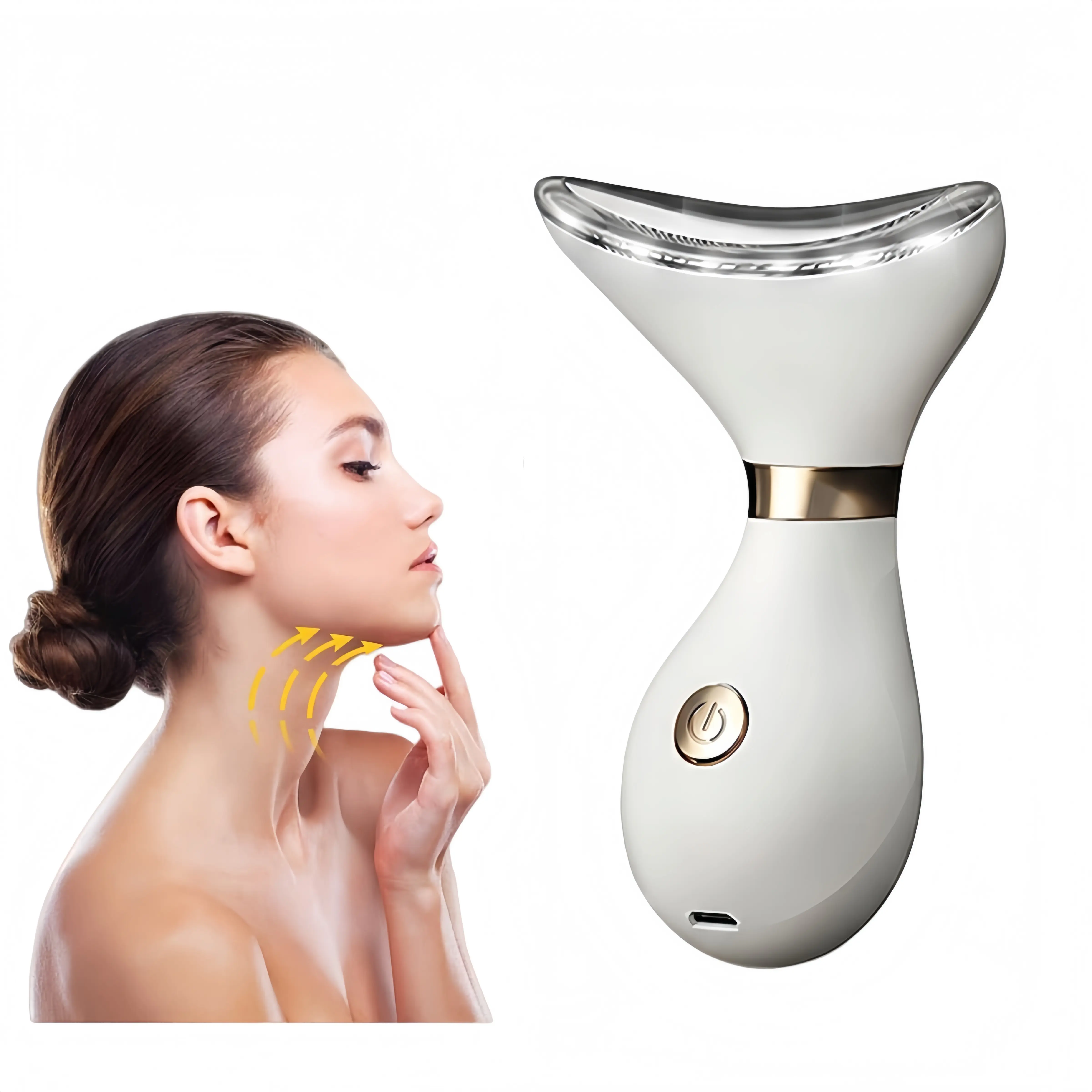 Face & Neck Beauty Care Device, Multifunctional Facial and Neck Massage Instrument, Portable Daily Skin Care Tool, Perfect Mother's Day Gift for Women