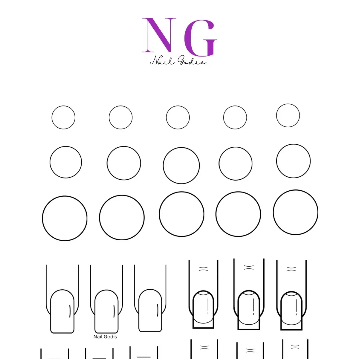 3 Pack Nail Practice Sheet | Acrylic & Nail Art Sheet High Gloss 3 Pack Nail Practice Sheet | Acrylic & Nail Art Sheet High Gloss