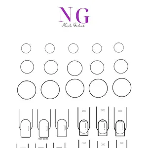 3 Pack Nail Practice Sheet | Acrylic & Nail Art Sheet High Gloss