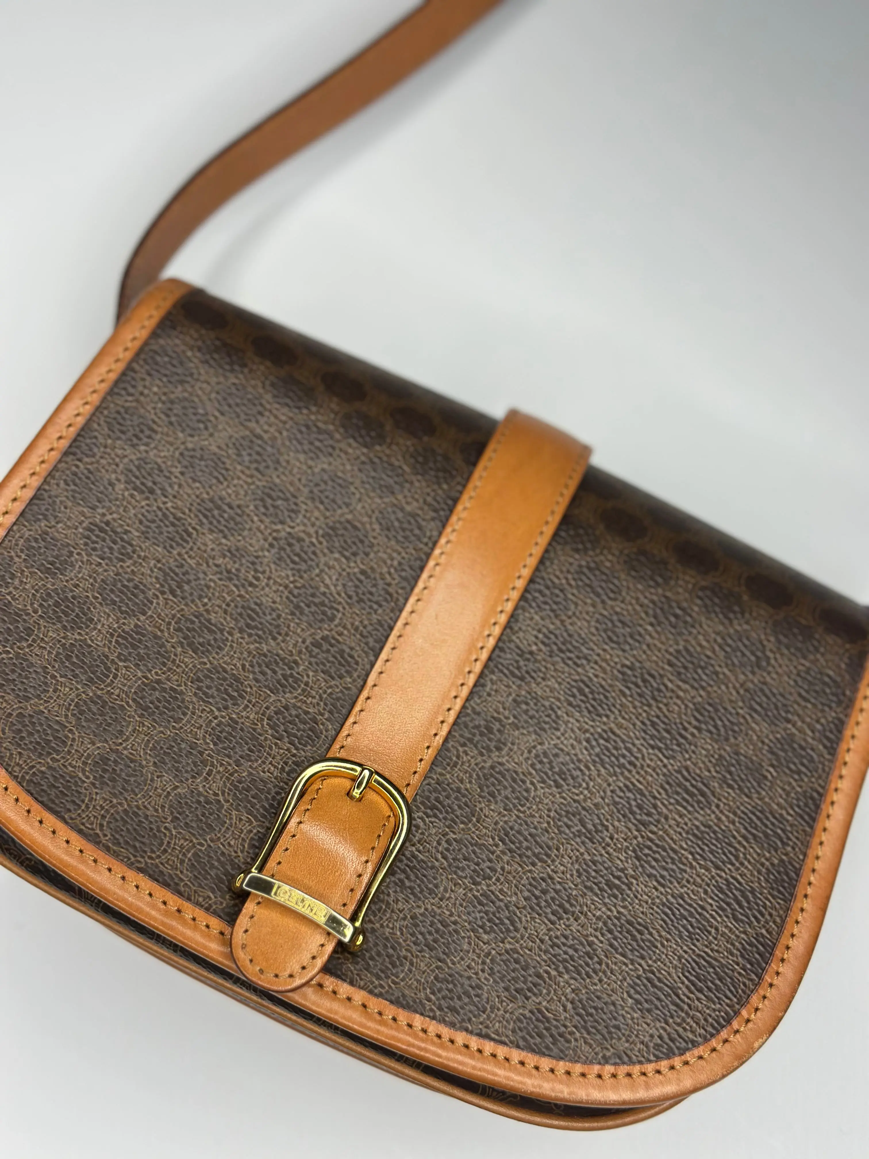 Pre-owned Celine CANVAS Crossbody Bags macadam saddle messenger crossbody