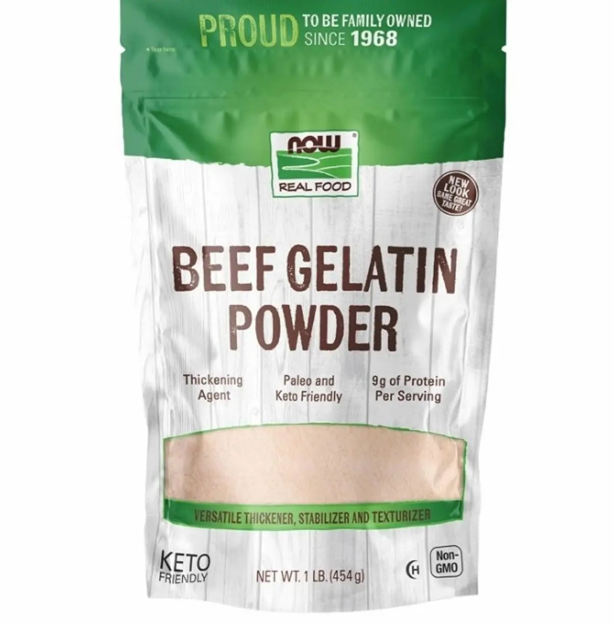 NOW Foods, Beef Gelatin Powder, Natural Thickening Agent, Source of Protein, 1-Pound (Packaging May Vary)