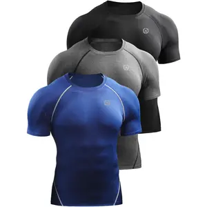 NELEUS Outdoor Men's Compression Baselayer Athletic Workout T Shirts Gym Top Gym Sportswear Quick Dry Activewear Gym Tshirt