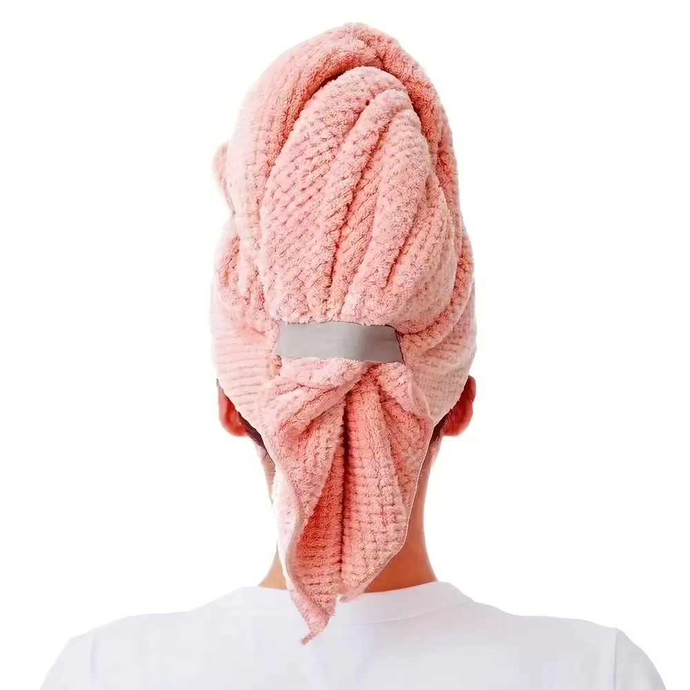 1 piece women's quick-drying microfiber hair towel - super absorbent curly hair headscarf, fragrance-free household bathroom towel, comfortable and high suction hair care cap