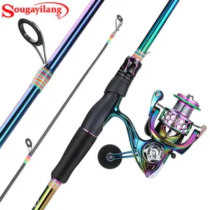 Sougayilang 30 Ton Carbon Fiber Spinning and Colorful Ultralight Spinning , 6.0:1 High​​Gear Ratio  Fishing Rod