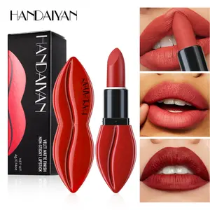 Matte Red Lipstick for Women, Moisturizing Velvet Lipsticks, Long Lasting Smudge-Proof Lip Stick, Light Bright Labiales Matte Lipstick Lip Stain High Pigmented Dark Makeup Lip Gloss