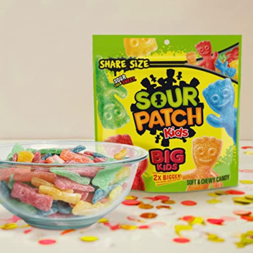 SOUR PATCH KIDS Big Kids Soft & Chewy Candy, Share Size, 12 oz (Pack of 2)