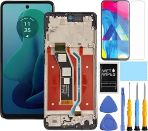 for Motorola G 5G [2024 Version] Screen Replacement for  G 5G 2024 Screen Replacement Kit with Frame XT2417 XT2417-1 XT2417D LCD Display digitizer Touch Screen Assembly 6.6 inch