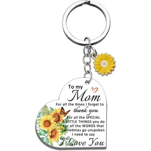 Mom Gifts for Mother Mothers Day Gift from Daughter Son Best Mom Ever Keychain Birthday Valentines Day Gift Ideas for Mama Mother Keyring