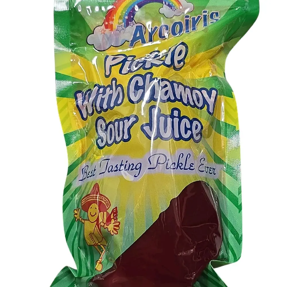 Arcoiris Pickle with Chamoy Sour Juice – Spicy & Sour Pickled Snack (6 oz)