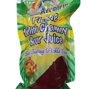 Arcoiris Pickle with Chamoy Sour Juice – Spicy & Sour Pickled Snack (6 oz)
