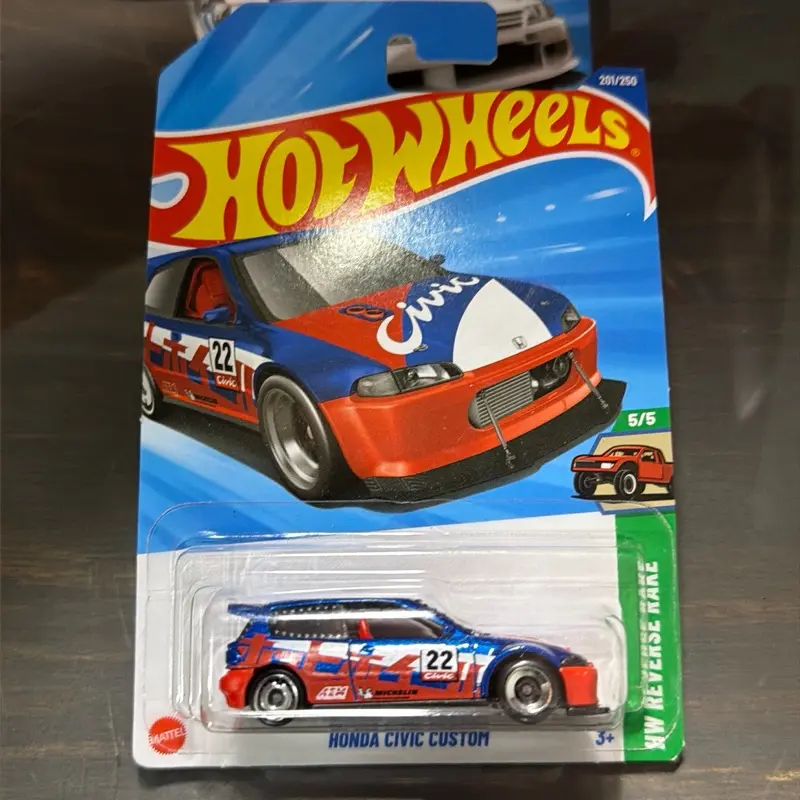 Hot Wheels Honda Civic Custom 22 Reverse Race 5/5 Diecast Car Model 201/200 Series