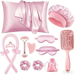 No Heat Hair Curler Headband, Heatless Hair Curlers, Natural Soft Wave DIY Curling Iron Set, Suitable for Overnight Sleep, Heatless Curls Overnight, Cool Smooth Multi-Piece Hairstyling Tool, Heatless Curling Set