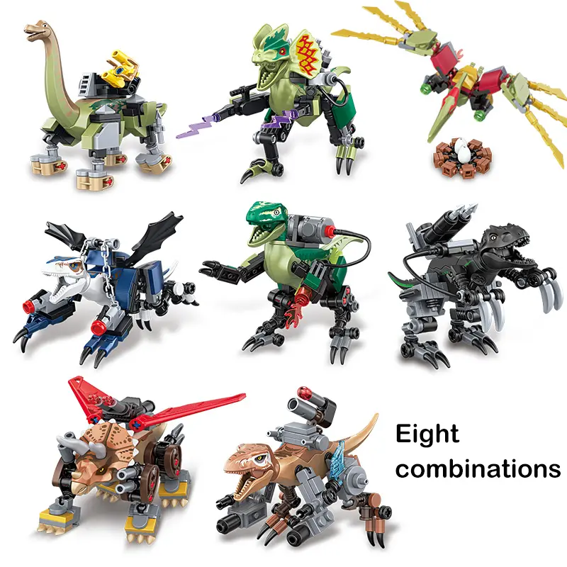 819pcs Dinosaur Building Blocks Set, Multi-Jointed Moveable Dinosaurs, Jurassic World Toy, Large Party Gift, Building Block Figure, Kids Christmas & Halloween Present