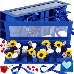 Graduation Party GRAD Letter Box, 2026 Creative Graduation Gift Paper Box, Fill with Flowers Cards Graduation Envelopes Jewelry Bracelets and Small Gifts, Memory Display Box for High School College Graduation Ceremony