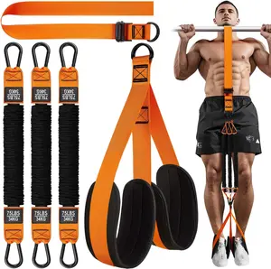 Break Through Your Pull-Up Plateau with This Adjustable Heavy-Duty Resistance Band – Features a Knee/Feet Rest for Safe Support, Plus Wrist Wraps, Making It the Perfect All-in-One Home Gym Tool for Progressive Strength Training