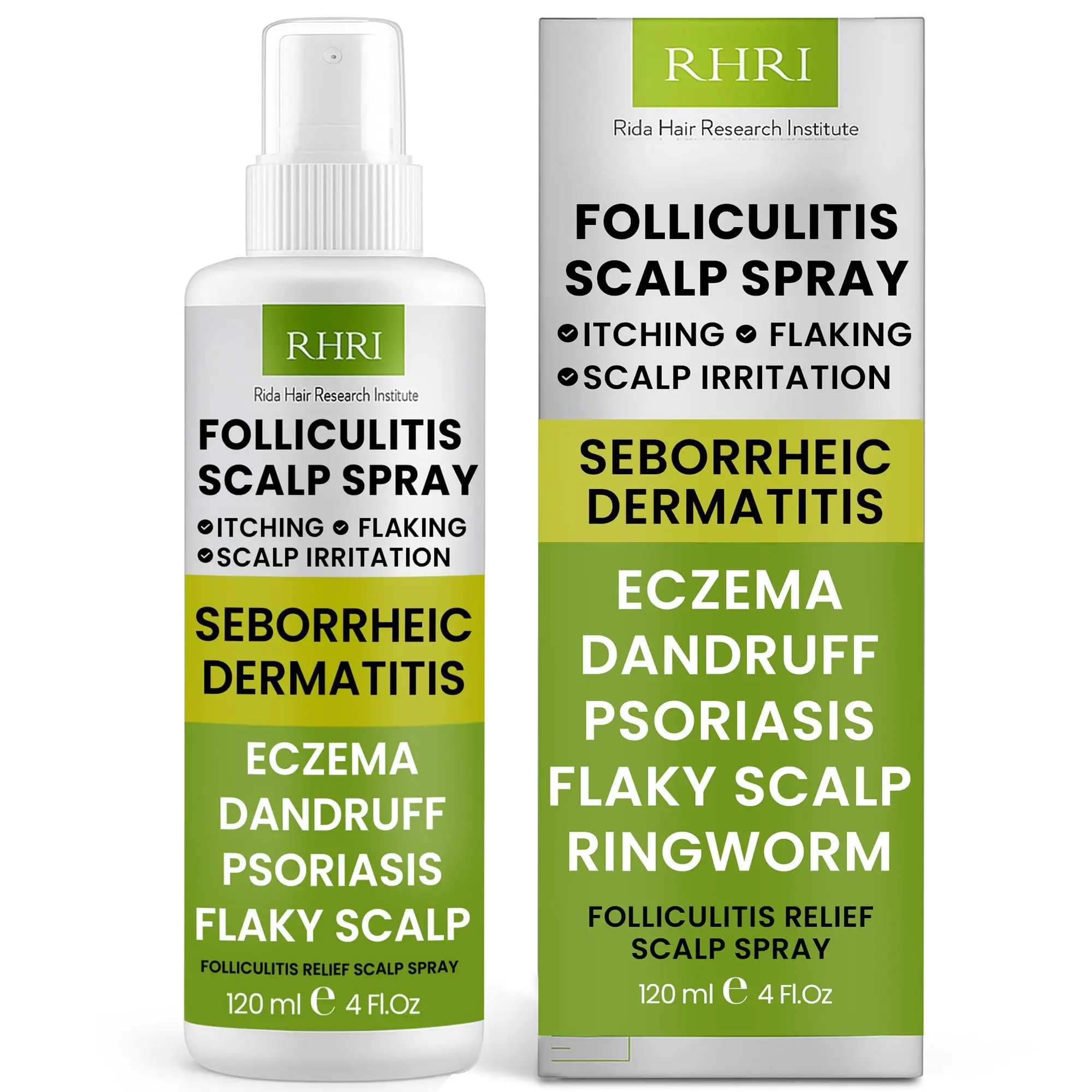 Folliculitis Scalp Spray | Dandruff Treatment for Psoriasis & Folliculitis | Antifungal & Anti Dandruff Itchy Scalp Treatment Formula Spray for Dry and Irritated Scalp
