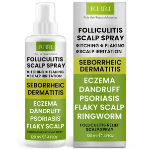 Folliculitis Scalp Spray | Dandruff Treatment for Psoriasis & Folliculitis | Antifungal & Anti Dandruff Itchy Scalp Treatment Formula Spray for Dry and Irritated Scalp