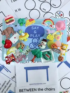 LANGUAGE Task Box with Mini Objects Speech Therapy Activity Box Language Concepts Box Speech Therapy Activity