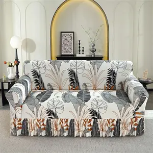 Leaf Print Sofa Cover, Sofa Couch Covers, Washable Sofa Slipcover, 1 Count Modern, Sofa Protector for Home Living Room, Dustproof Sofa Cover for Home Decor