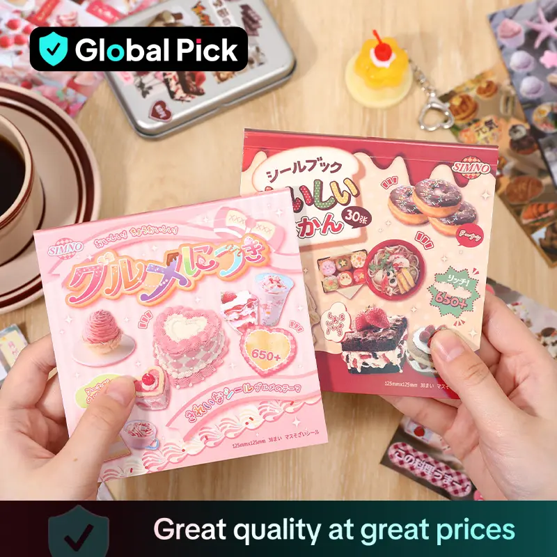 Food Themed Sticker Book, 30pcs/set Cute Food Pattern Sticker, DIY Decorative Sticker for Phone Case, Computer, Guitar, Bag, Water Cup, Scrapbook, Orn