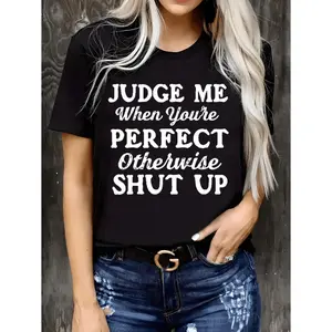 Stylish Plus Size Graphic Tee With Comfortable Stretch Fabric For Warm Weather Wear