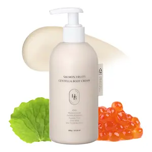 [HEVEBLUE] Salmon Fruity Centella Body Cream 300g - Sensitive Skin, Itchy Skin, Korean Skincare, Bodycare, Hypoallergenic, Allergen-free Fragrance, PDRN, Salmon PDRN, Moisturizing, K-Beauty