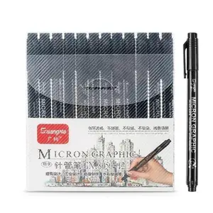 Gift for valentines's day  Guangna 12-Size Black Micro-Line Fineliner Pens, Waterproof Archival Ink for Art, Sketching, Anime & Multiliner Use Flexibility Creations Color Marker Set Colored Brush Markers