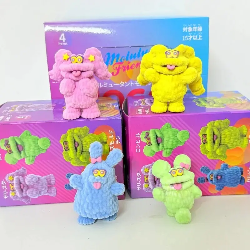 New Mogol Mutant Blind Box Cute Monster Figure Toy Desktop Ornament Surprise Birthday Christmas Gift