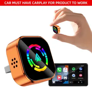 【YURNLV】X 2026 New Wired to Wireless CarPlay Converter, Compact Design, Plug-and-Play, Fast Stable Auto-Connection,  Hands-Free Calls，Zero Delay
