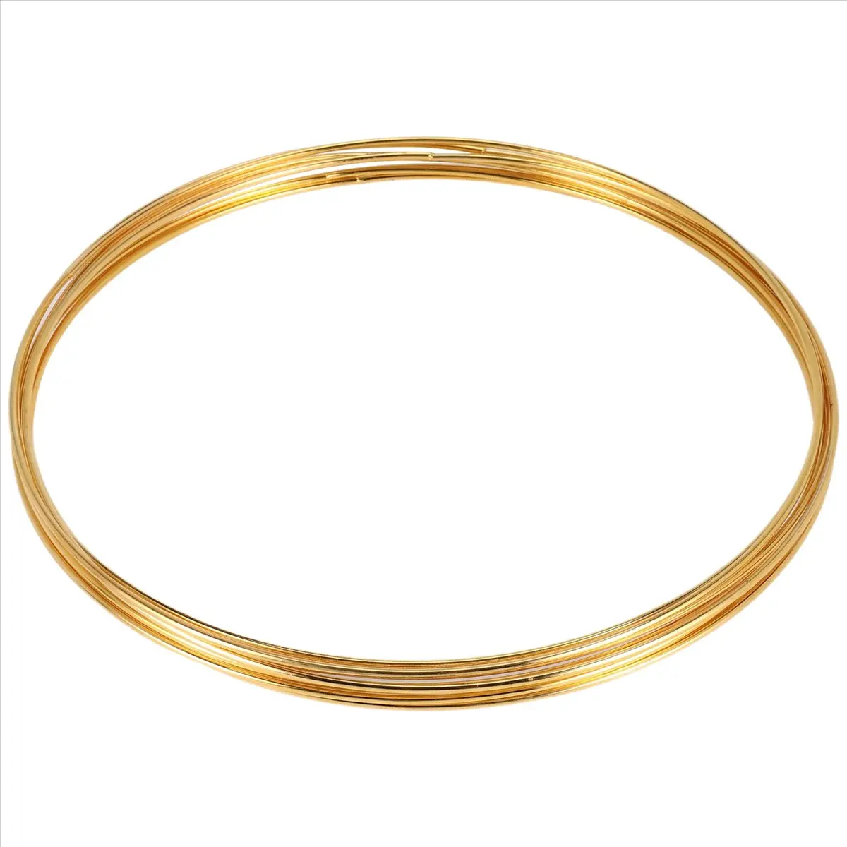 8-in Thick Smooth Rustproof Gold Dream Catcher Metal Rings (8-Pack) - Floral Hoops, Macrame Wreath Rings for DIY Crafts, Wedding Decor, Wall Ornaments, All Seasons Household Craft Accessories (10-in/25cm Size Options, No Extra Tools Needed)