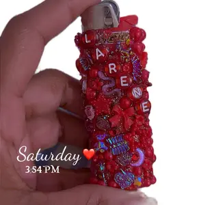 Junk Lighters - Colorful Bead-On-Back Design with Letters "AIREN" - Customizable Lighter for Personalization