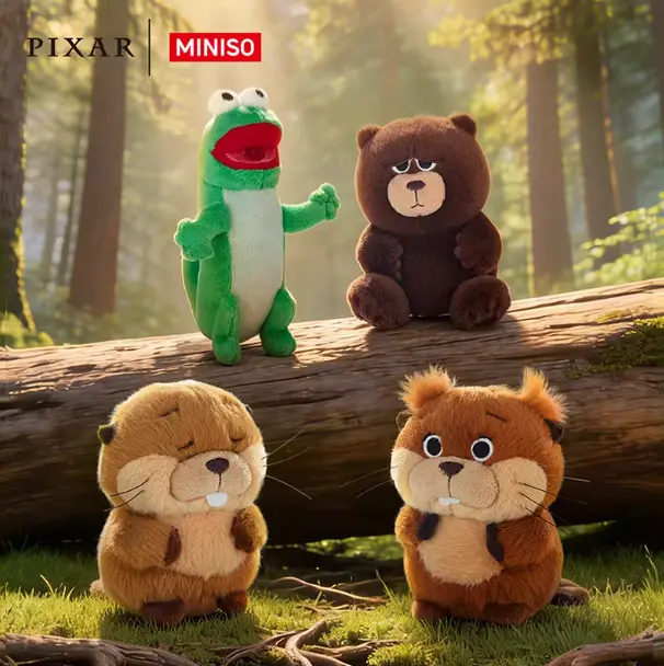 Disney·Pixar's The Beavers' Transformation Plan Series, New & Popular, Cute & Funny Doll, Adorable Official Plush, Perfect Gift，Back To School