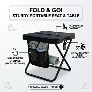 Portable Outdoor Folding Chair with Shoulder, Strap Ultra Light 1.5 lbs, Two Side Pockets Velcro Storage for Camping Hiking Fishing BBQ Parties,Gift for Her/Him SpringStatements tiktokshopsp【SummerVibes】 teenage boy