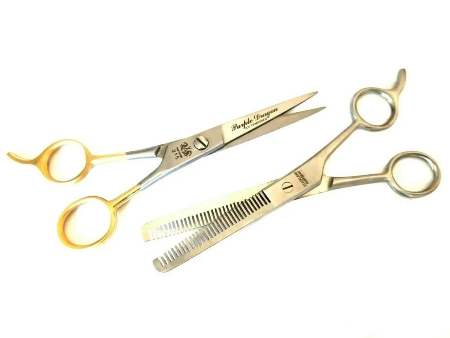 6.5" Professional Salon Hair Cutting & Thinning Scissors Set, Barber Hairdressing Tool Trimming Set Hair Clippers Set