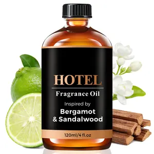 Baccarat Hotel Diffuser Oil Inspired by Bergamot & Sandalwood Fragrance Oil - 120 ml 4 fl oz -Aromatherapy Essential Oil for Diffusers Pleasant Fragrant