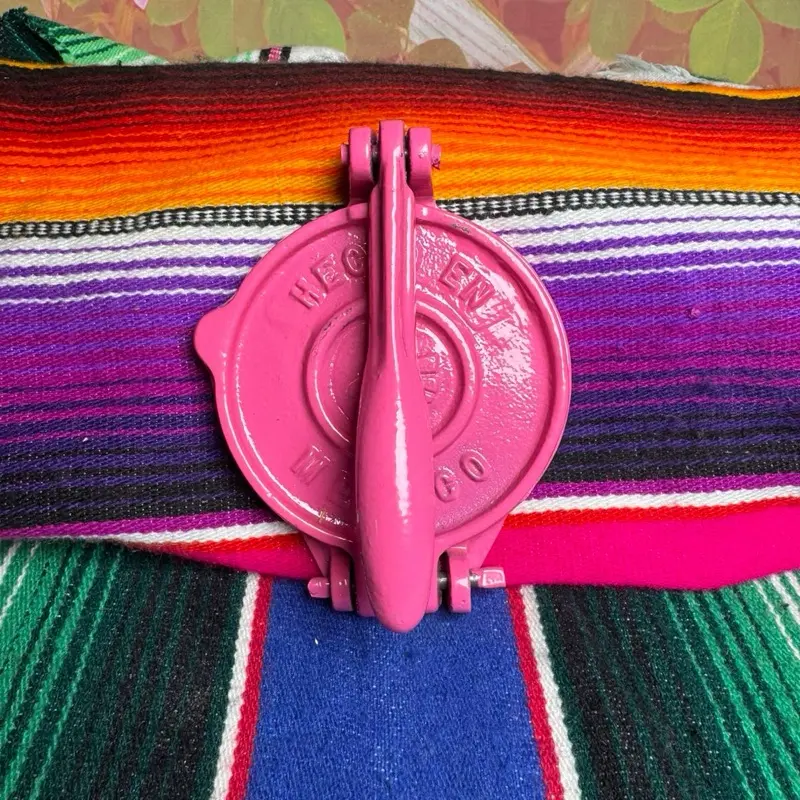 4 in Heavy-Duty Blush Pink Mini Tortilla Press