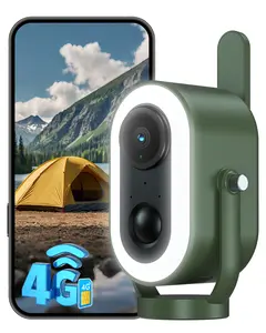 Xega 4G LTE Cellular Camping Camera Magnetic Built in SIM Card 2K HD Wireless Portable Camp Security Camera Outdoor 6000mAh Battery PIR Human Detection for RV/Camping/Travel/Picnic/Temporary Parking