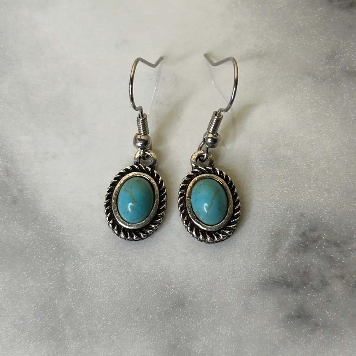 oval turquoise earrings oval turquoise earrings