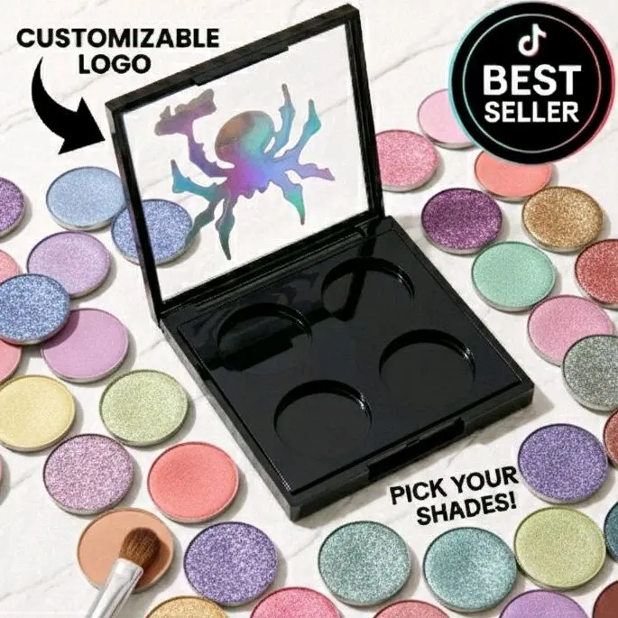 No Chrome, Quad 4 pan CUSTOM Eyeshadow Palette