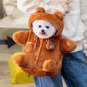 Teddy Bear Dog Carrier, Pet Carrier with Hood