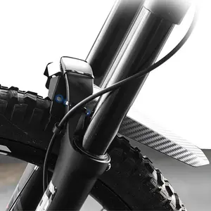 Adjustable Mountain Bike Mudguard Front & Rear MTB Fender with Carbon Fiber Floral Gradient Prints Waterproof Durable No-Slip Secure Mounting Cool Cycling Accessory for All Riders