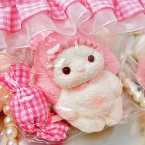 【Buy 3 get 1 free】Fluffy Lop-Ear Rabbit Plush - Small tabba squishies kidstoysFood-Grade Silicone Slow-Rising Rebound Squishy Fidget Toys for Stress Relief - Soft Squeeze Toys with Thick Creamy Slime Texture, Handmade Non-Toxic Sensory Toys