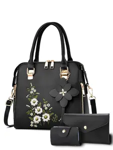 Fashionable and versatile shoulder bag with a high-end embroidered handbag, a stylish and trendy single shoulder bag, a delicate and light ladies handbag moms, Crossbody Bag Set Casual trendy handbag