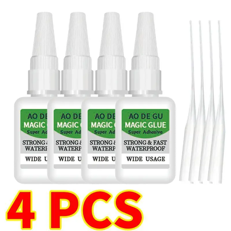 4PCS Fast-Setting Quick-Dry Adhesive, Bond Seal Glue for Automotive & Motorcycle Car Repair, Tire Repair Projects